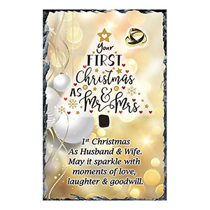 Personalsied Christmas Candle Gift - Baby Bear Decorating Your First Xmas